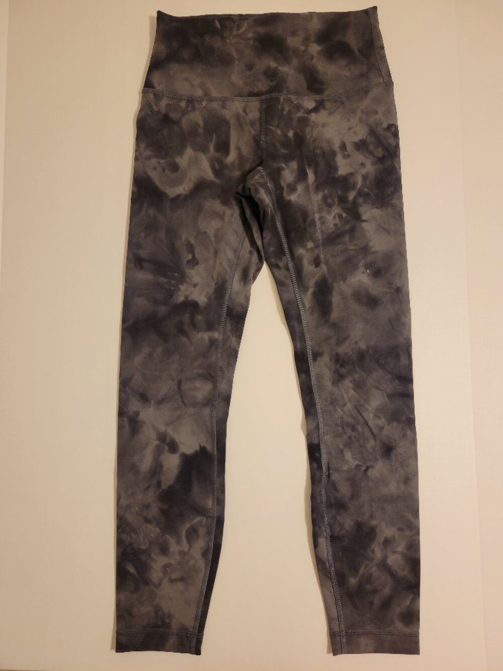 Lulu Wunder Under 7/8 Tights | Grey/Blk | Sz 6 | Like New